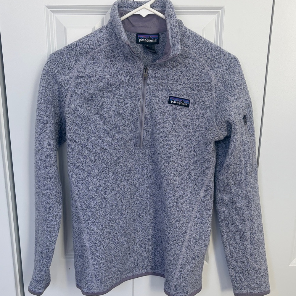 Patagonia Women’s Light Purple Quarter Zip-UpSweater